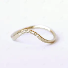 0.025ctw Pave Lab Grown Diamonds Wedding Band