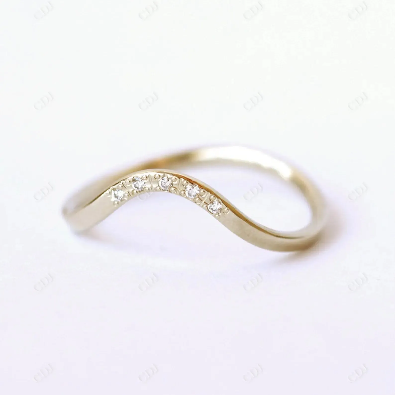 0.025ctw Pave Lab Grown Diamonds Wedding Band