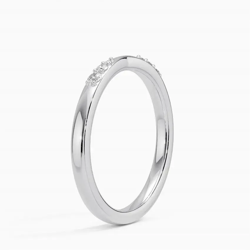 0.06CTW Lab Grown Diamond Wedding Band