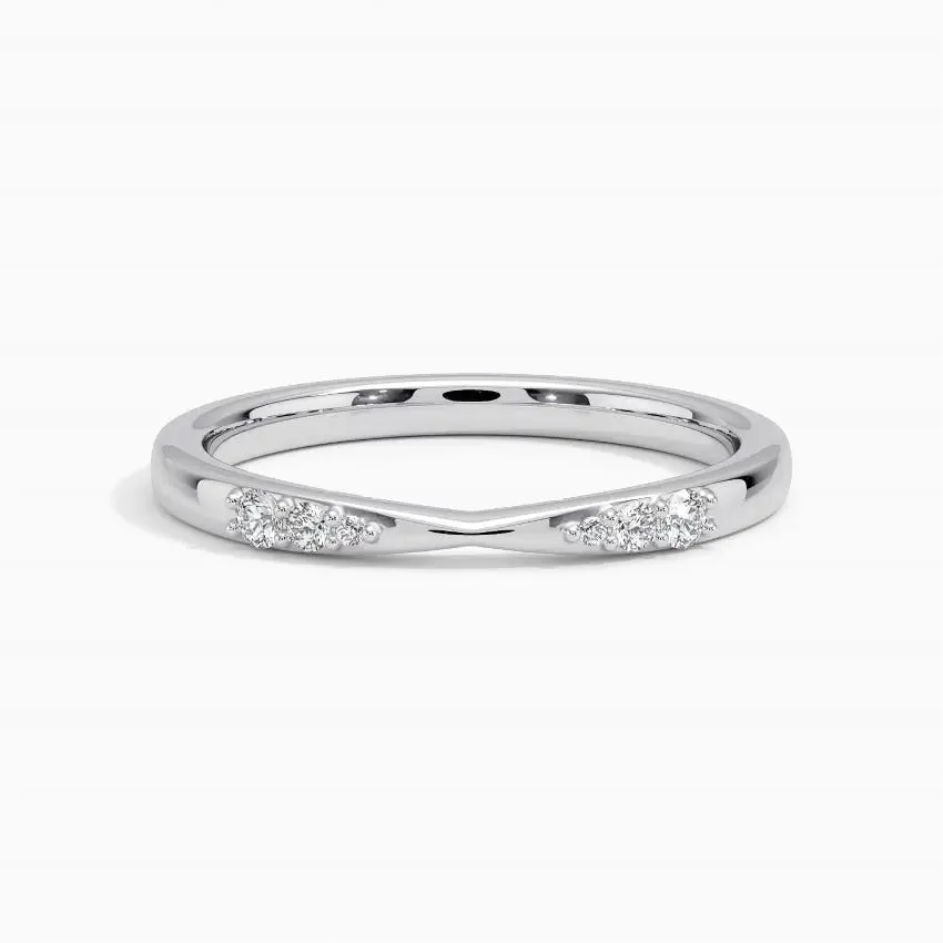 0.06CTW Lab Grown Diamond Wedding Band