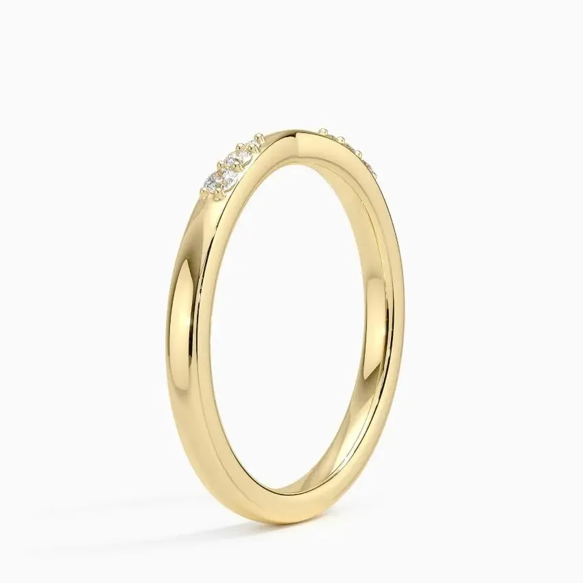 0.06CTW Lab Grown Diamond Wedding Band