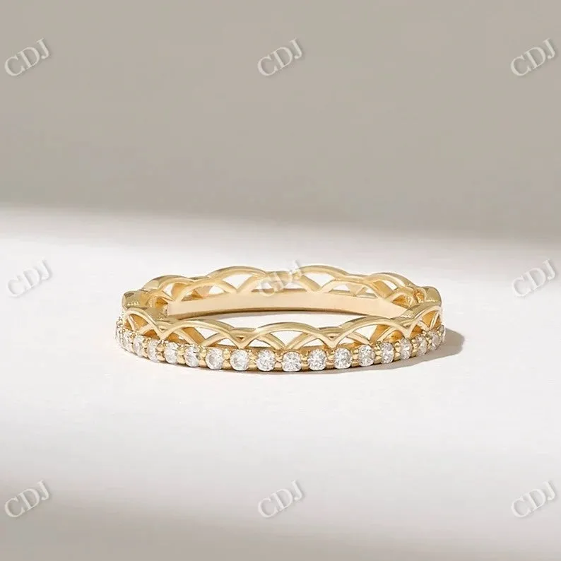 0.07CTW Irish Celtic Knot Diamond Wedding Band