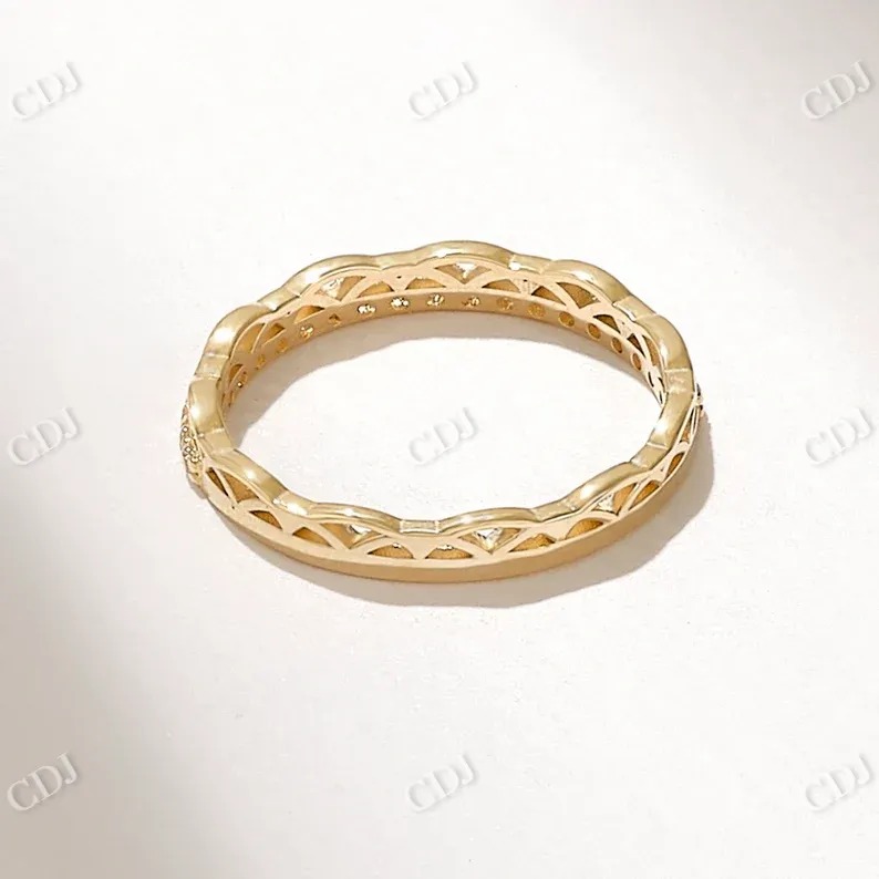 0.07CTW Irish Celtic Knot Diamond Wedding Band