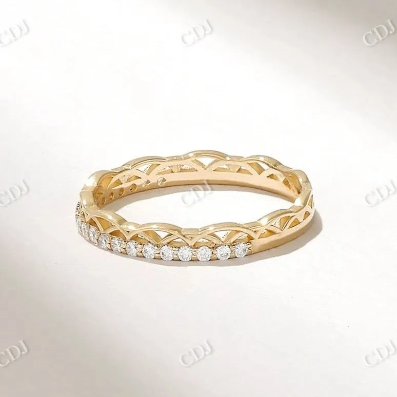 0.07CTW Irish Celtic Knot Diamond Wedding Band