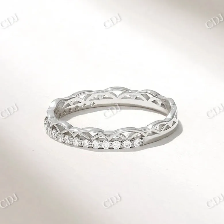 0.07CTW Irish Celtic Knot Diamond Wedding Band