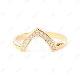 0.105CTW Round Shape Diamond Nesting Wedding Ring