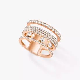 1.00ctw Rose Gold Diamond Pavé Fashion Ring