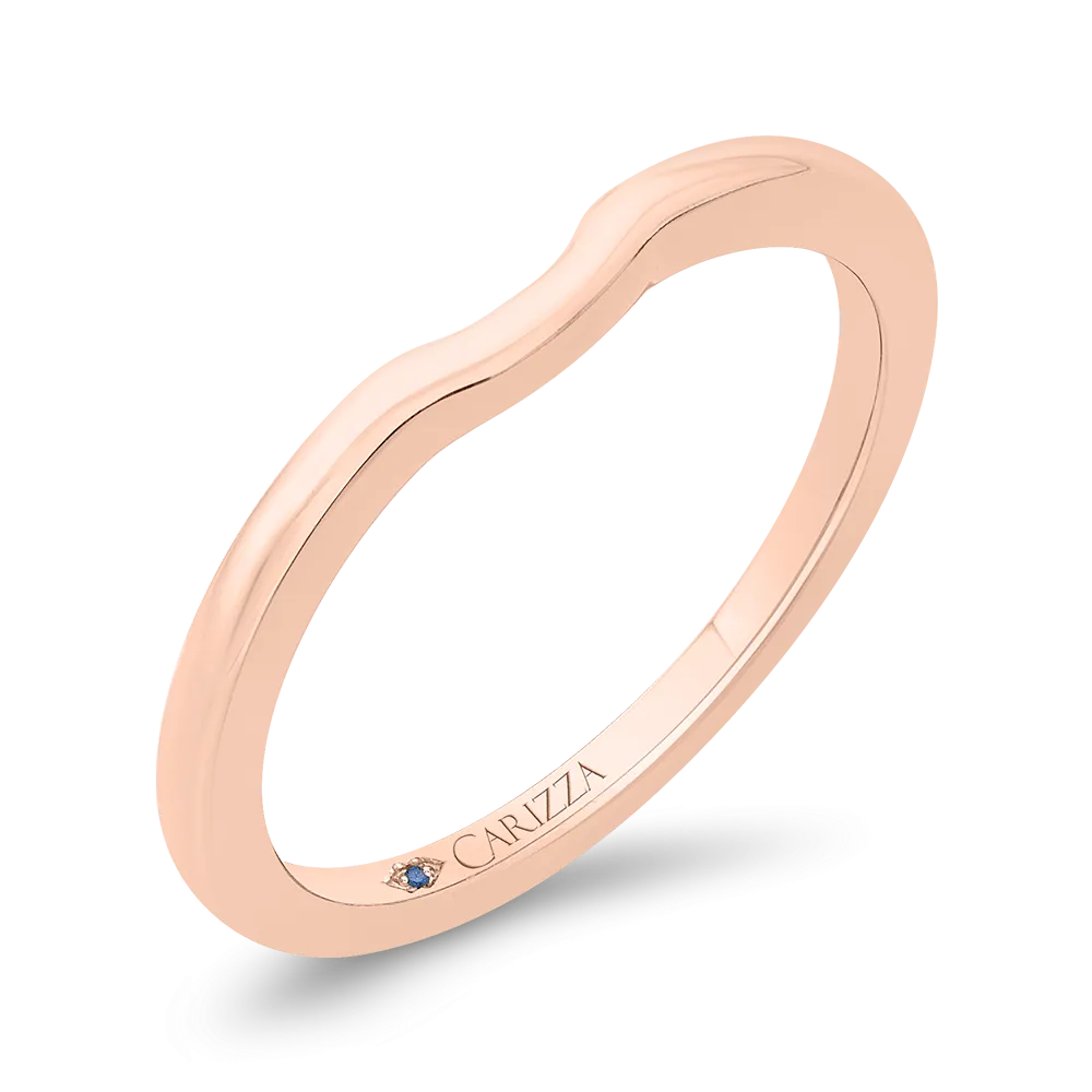 14K Rose Gold Diamond Wedding Band