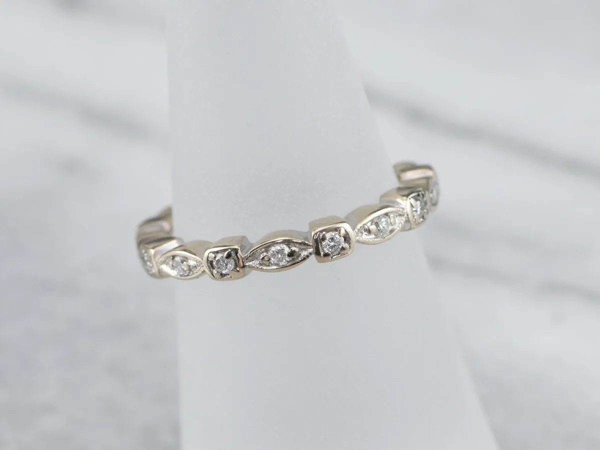 18K White Gold Diamond Eternity Band