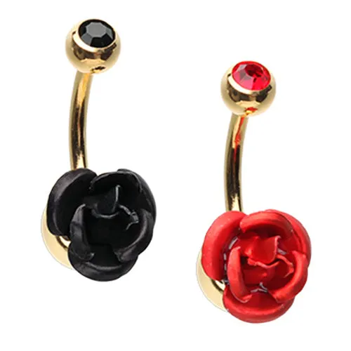 3D Metallic Rosé Belly Bars with Gold Plating