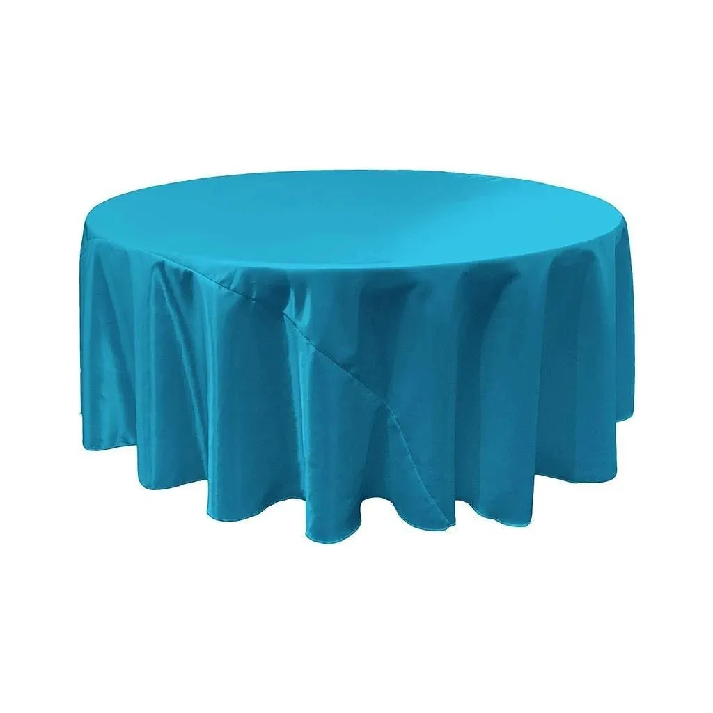 90-Inch Bridal Satin Round Tablecloth