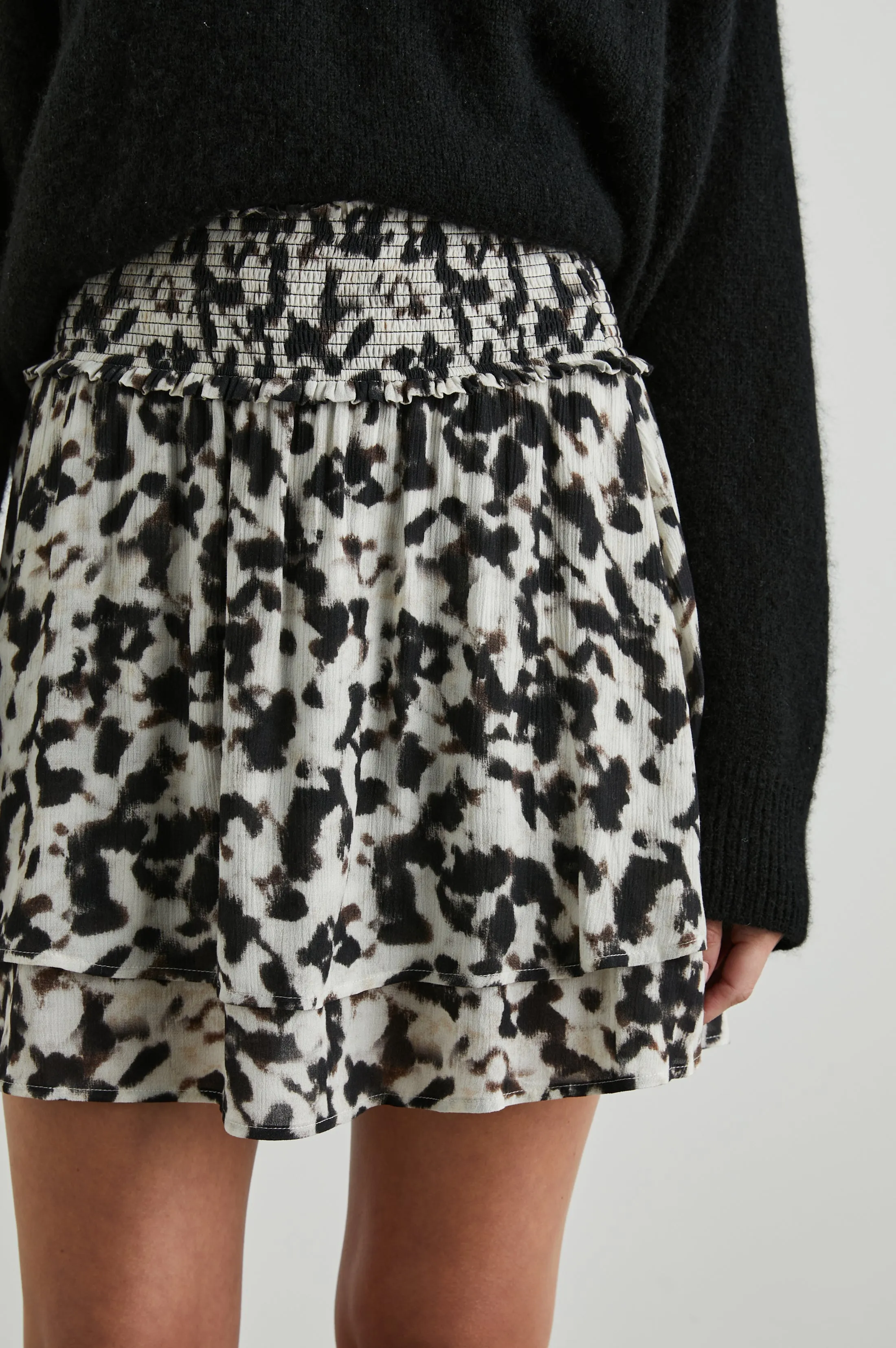 ADDISON SKIRT - BLURRED CHEETAH