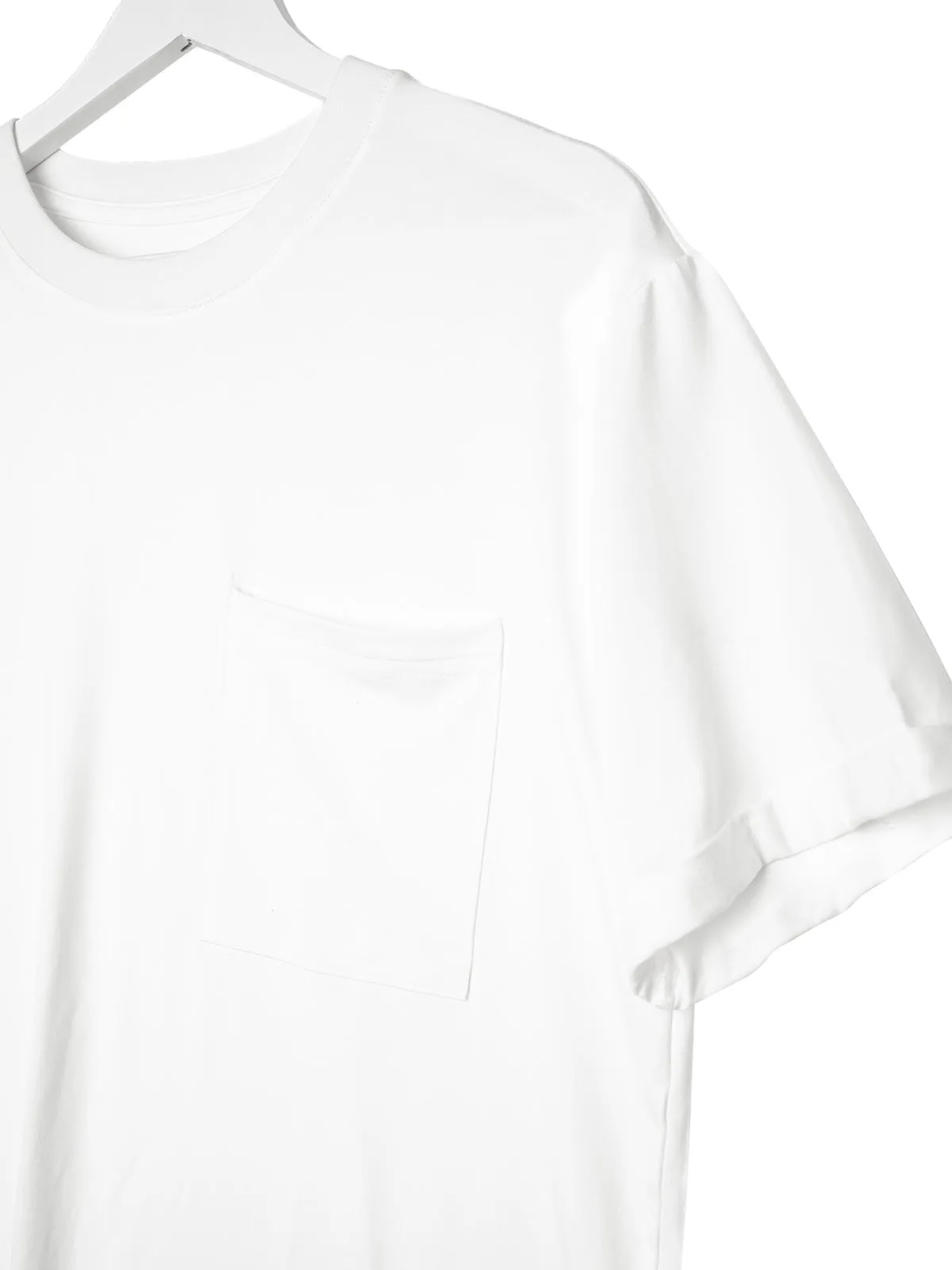 Adult Bamboo Pocket Tee - Off White