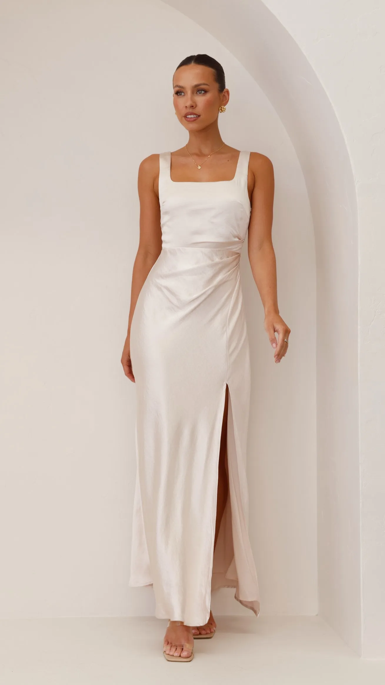 Alaria Maxi Dress - Champagne