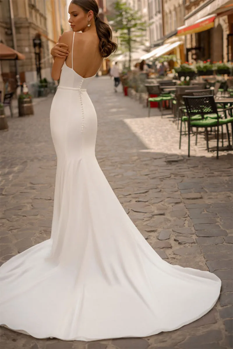 Athens Love Graceful Satin Bridal Gown