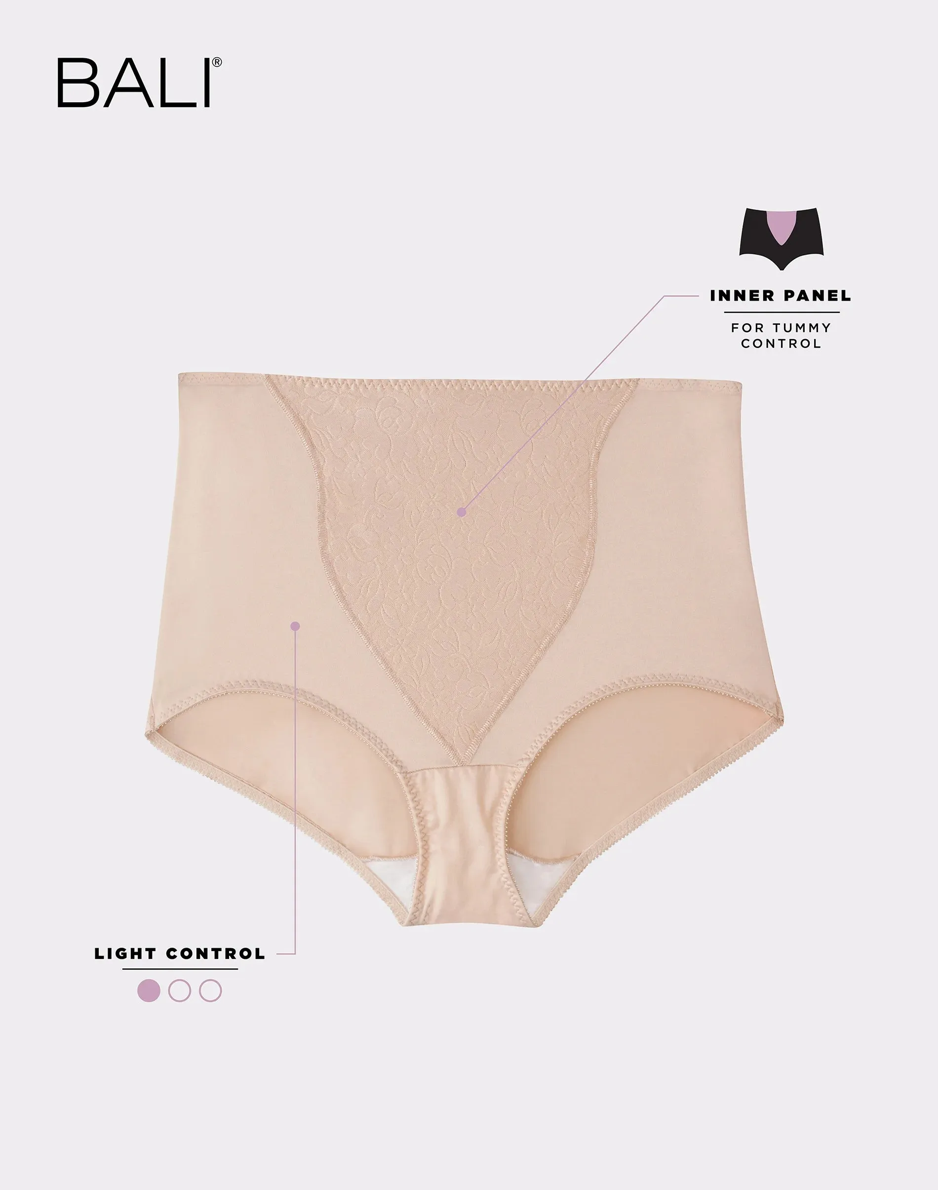 Bali Womens Double Support Coordinate Light Control Brief