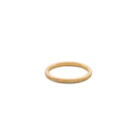 Bark 2mm Gold Wedding Band