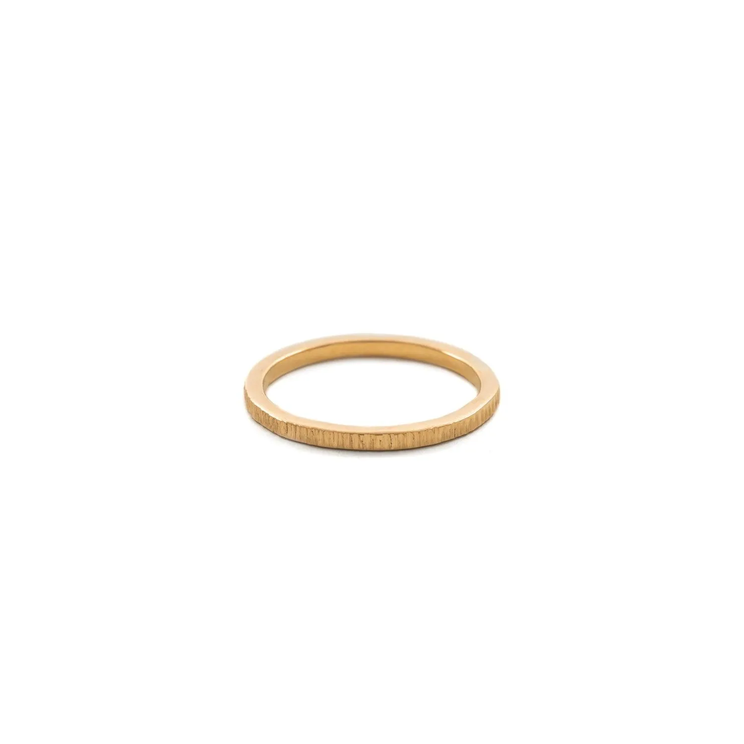 Bark 2mm Gold Wedding Band