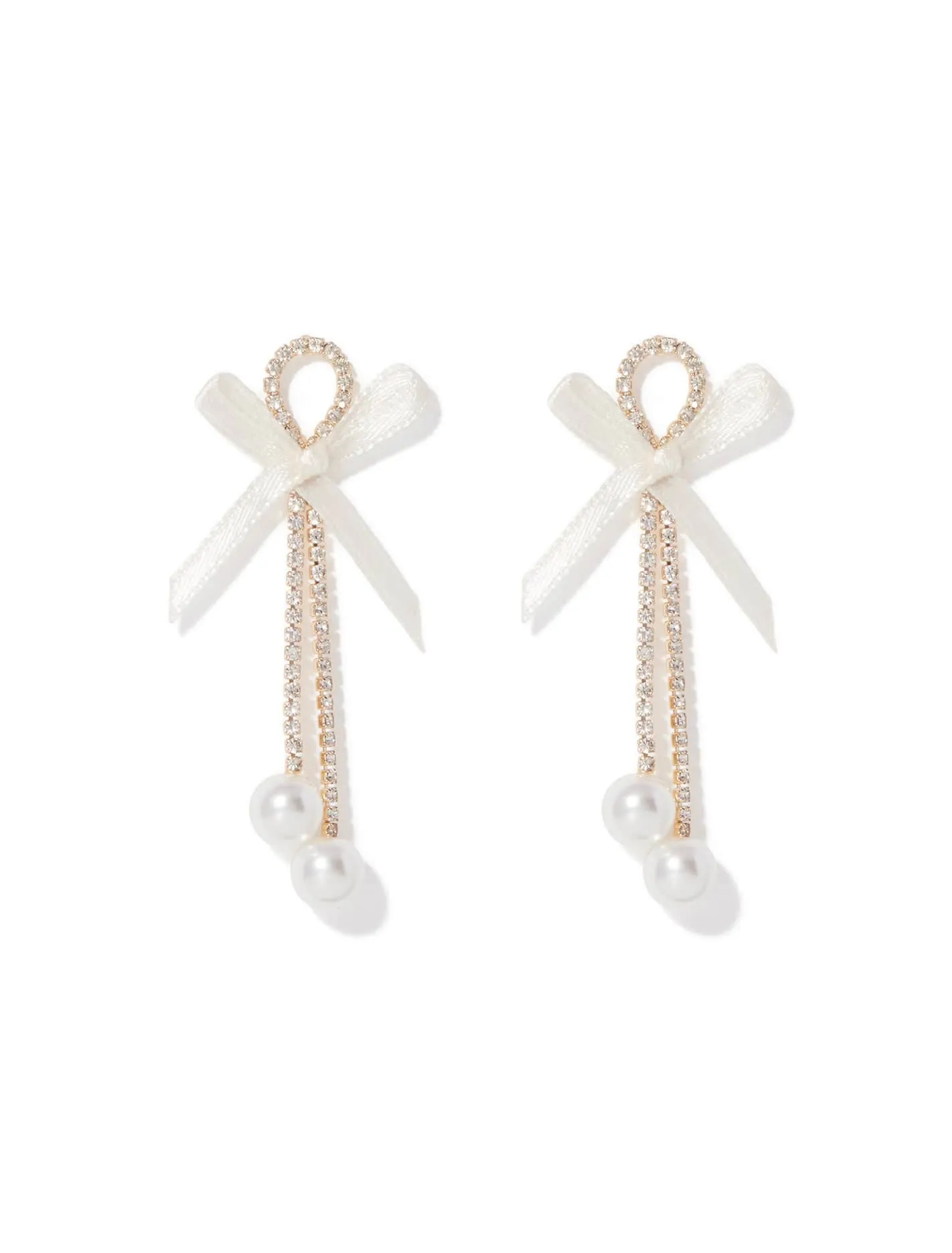 Betty Bow Chain Earrings