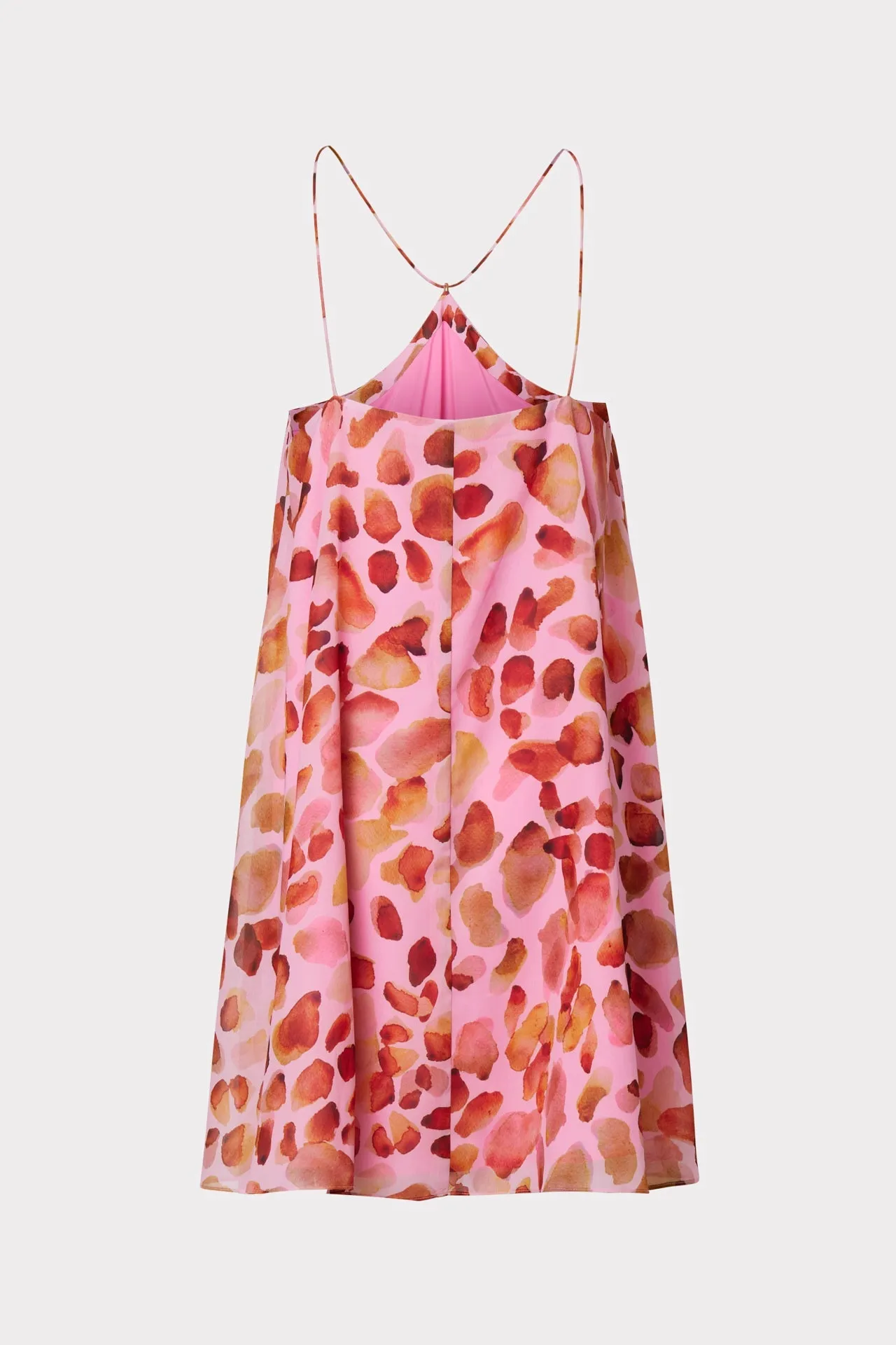 Billie Watercolor Leopard Halter Dress