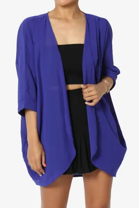 Blivia Pleated Kimono Chiffon Cardigan