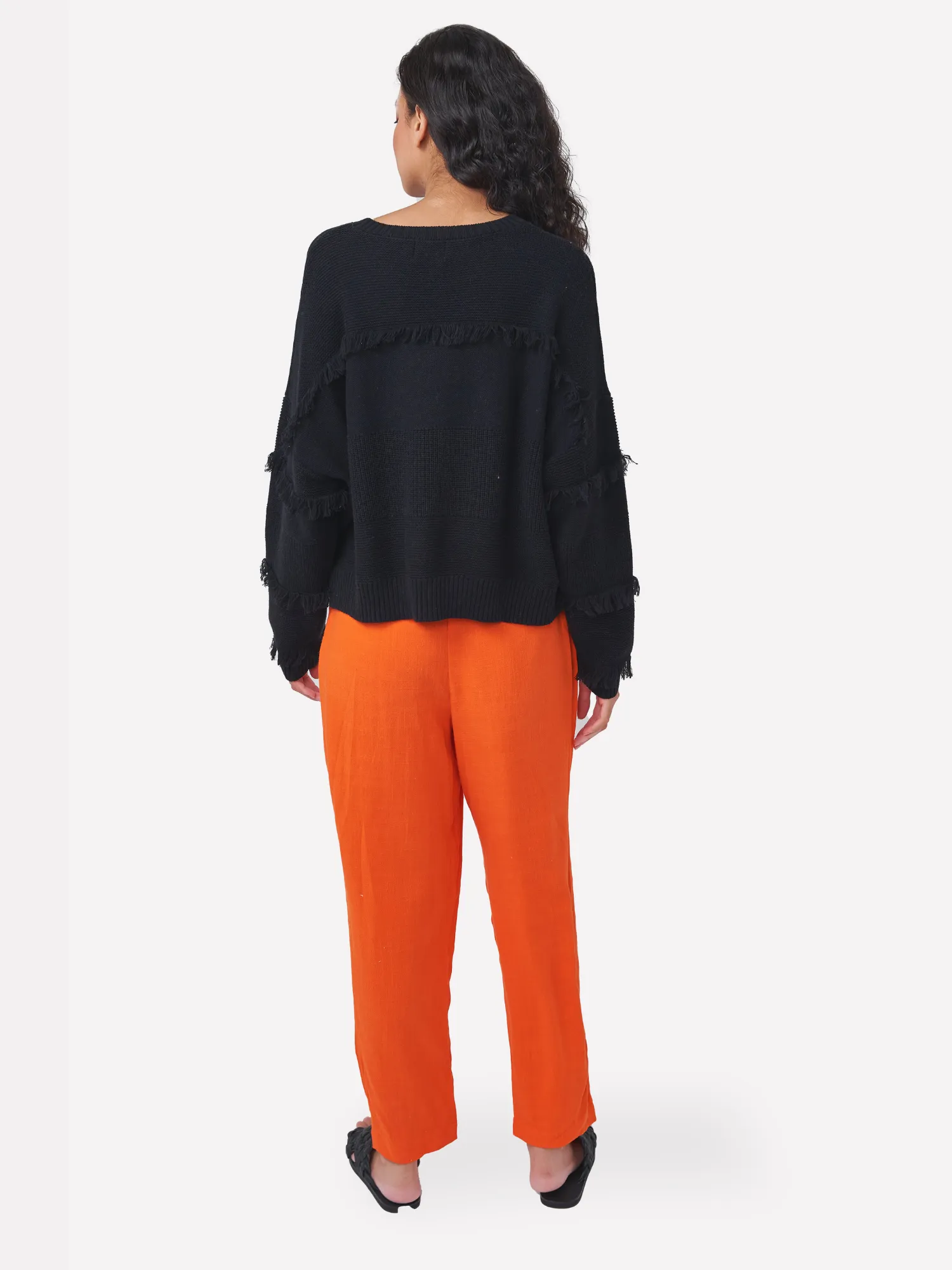 Boho Fringe Victory Crew Jumper