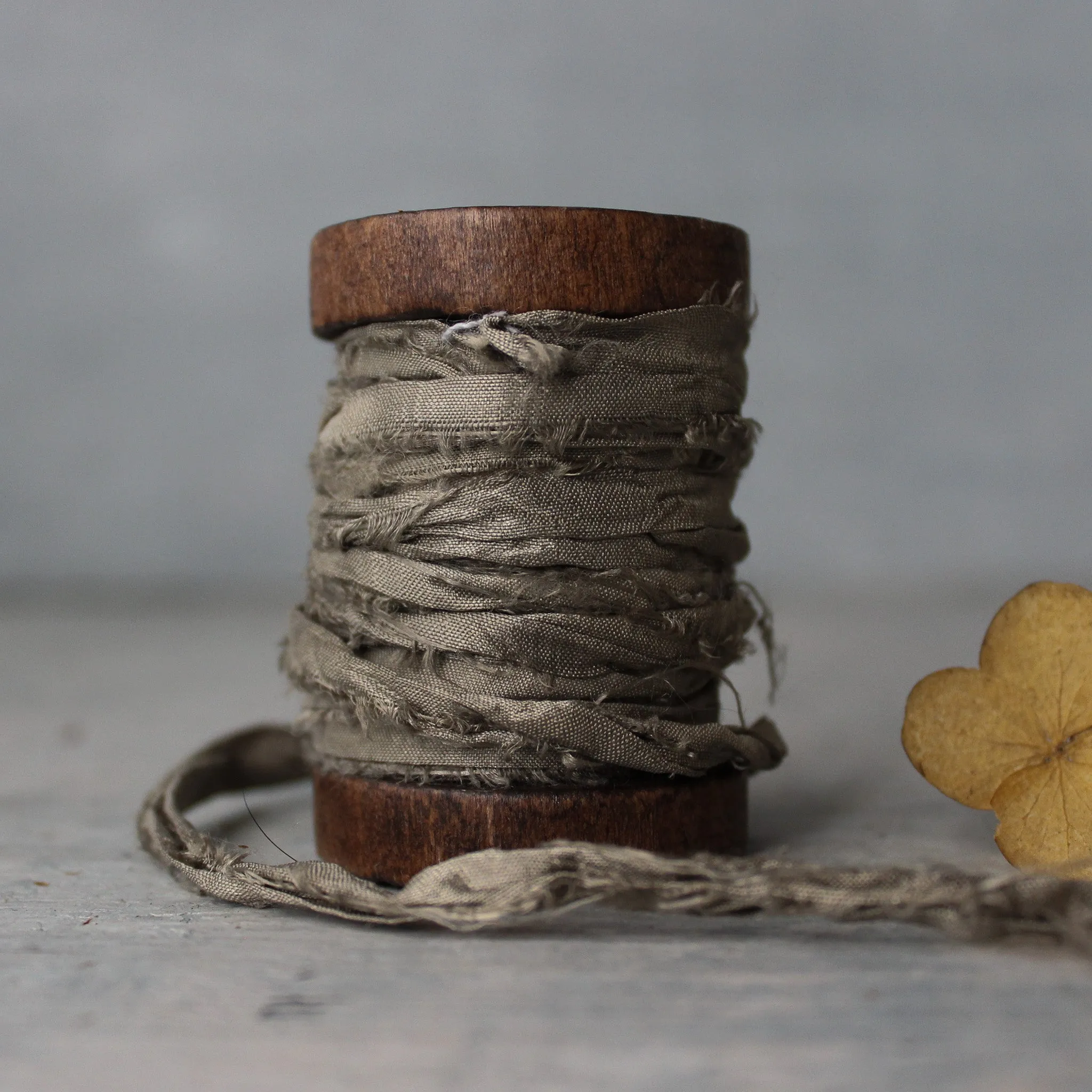 Botanical Dye Silk Ribbon Bobbins