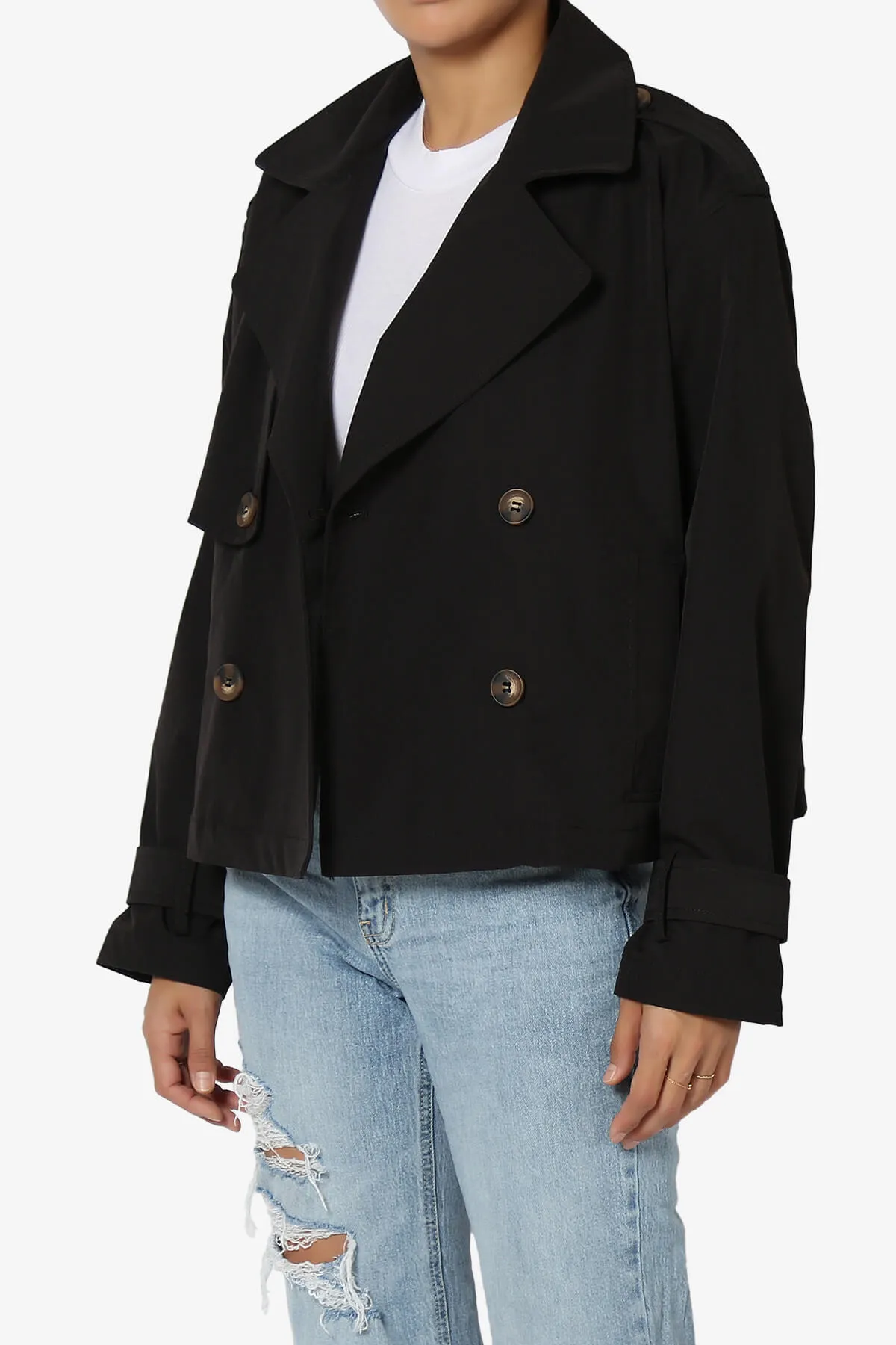 Brixton Cropped Trench Jacket