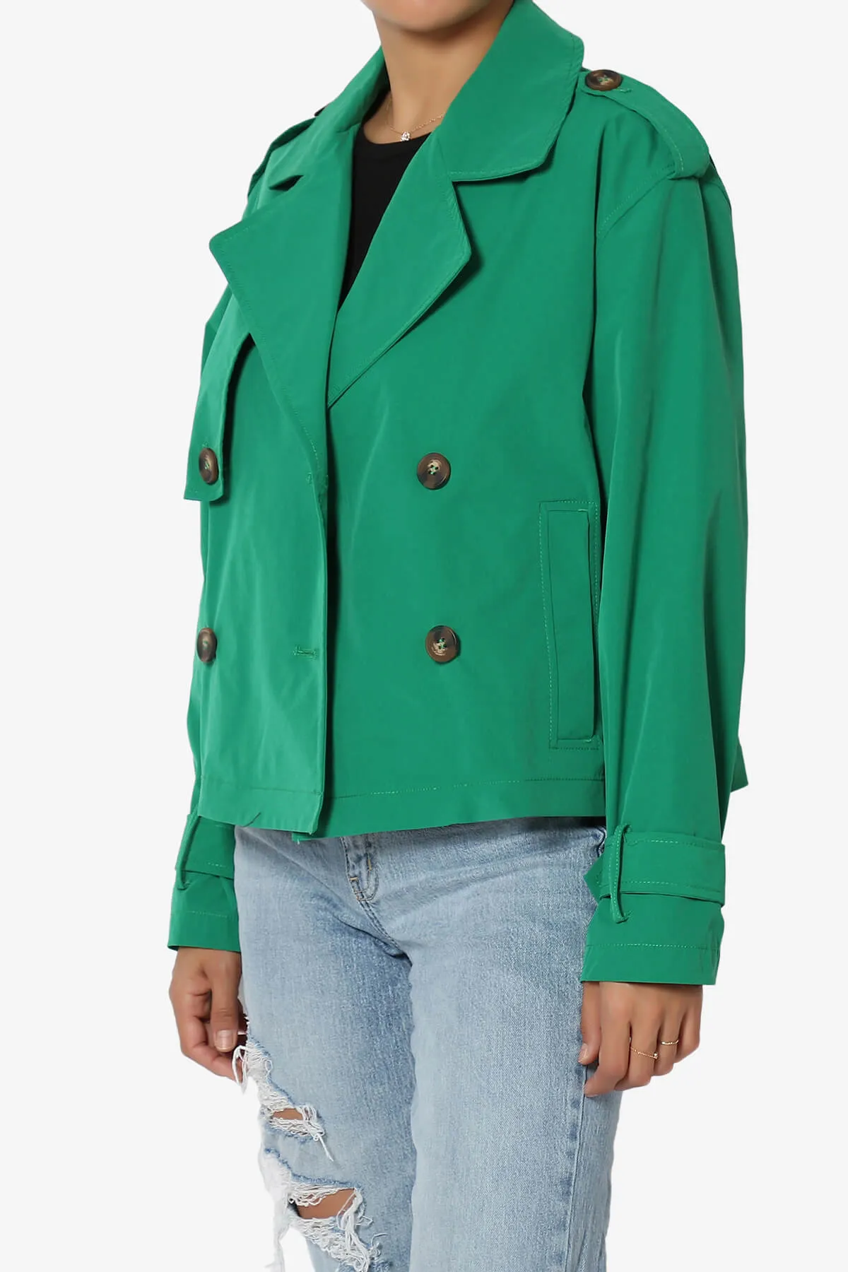 Brixton Cropped Trench Jacket