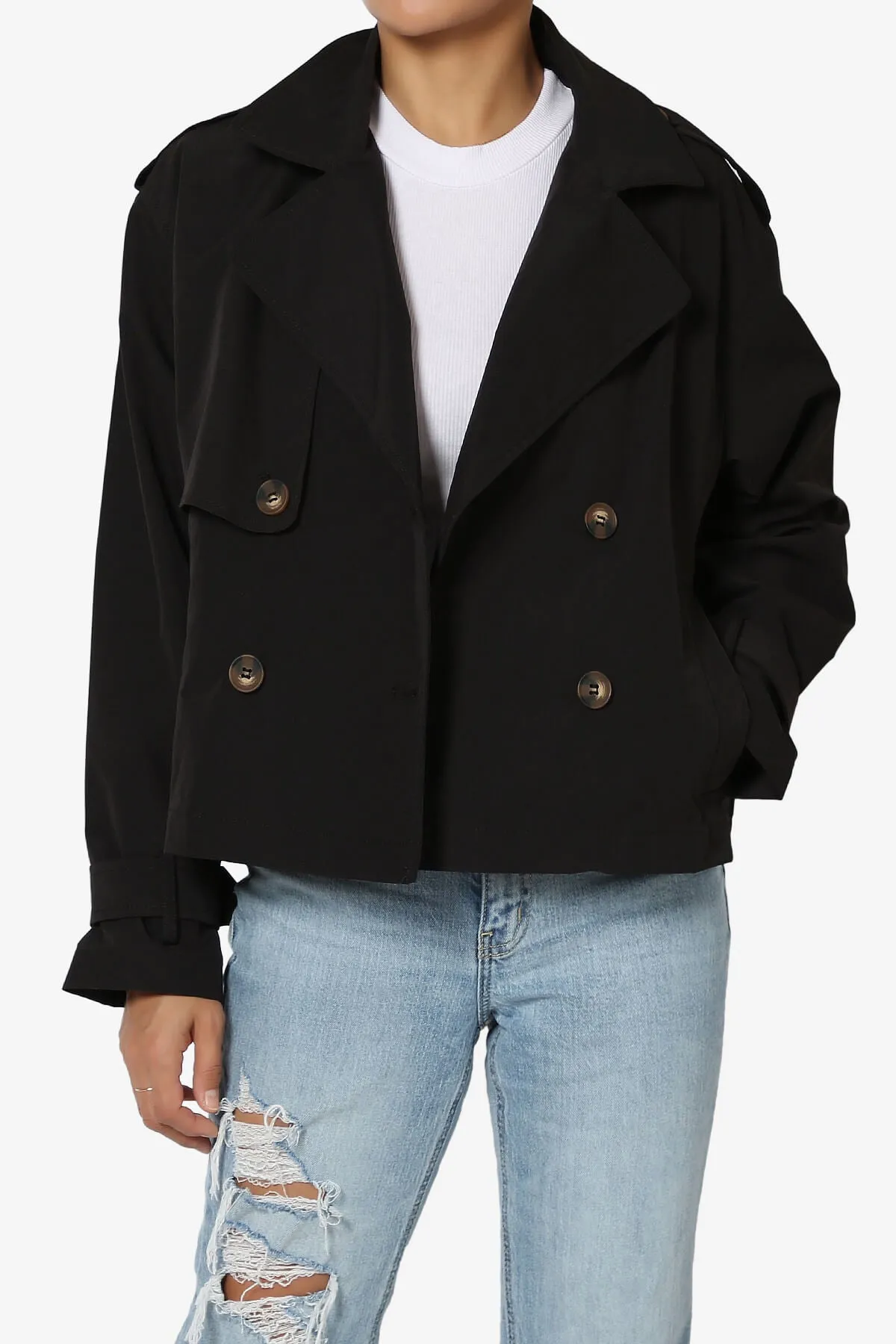 Brixton Cropped Trench Jacket