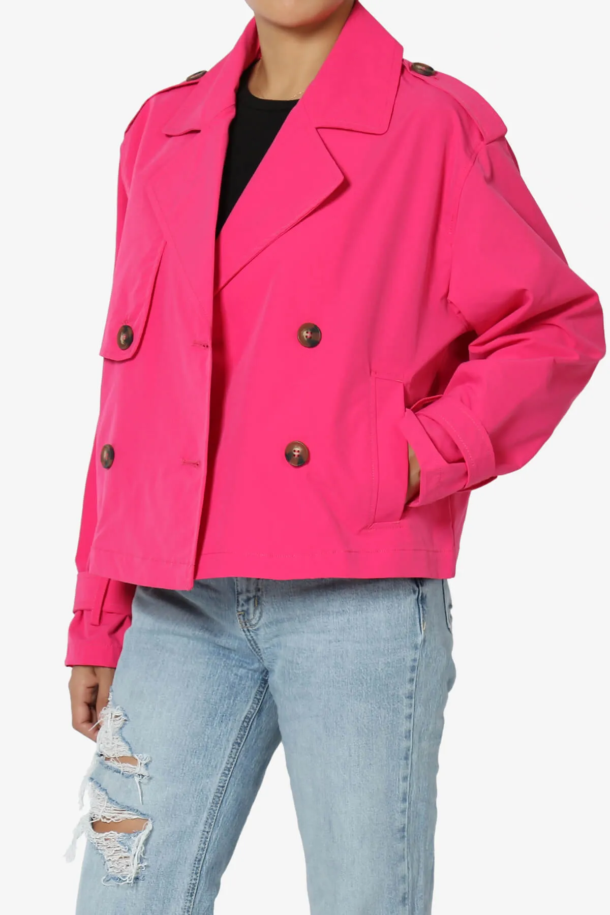 Brixton Cropped Trench Jacket