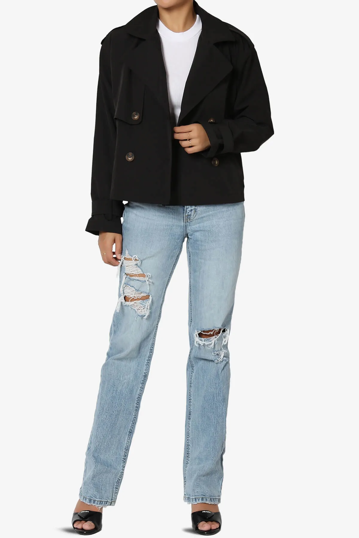 Brixton Cropped Trench Jacket