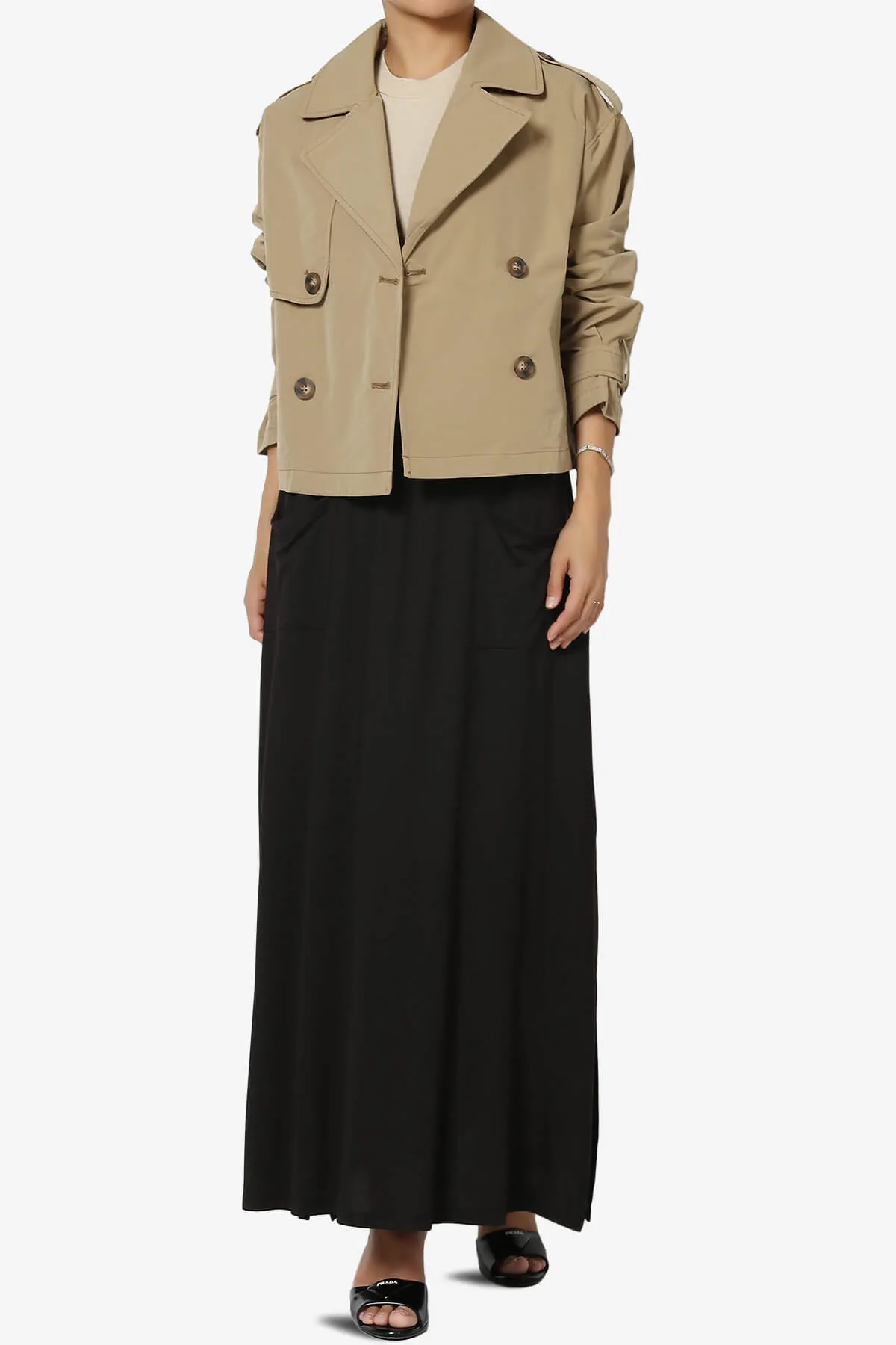 Brixton Cropped Trench Jacket