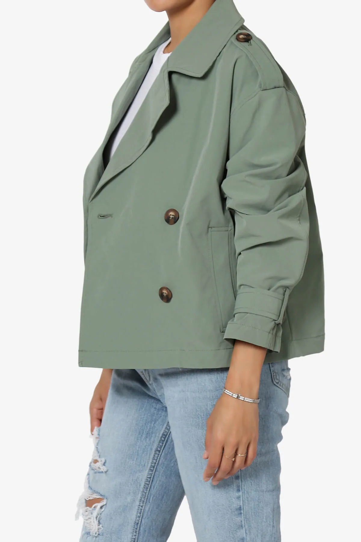 Brixton Cropped Trench Jacket