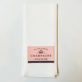 Champagne Label Kitchen Towel