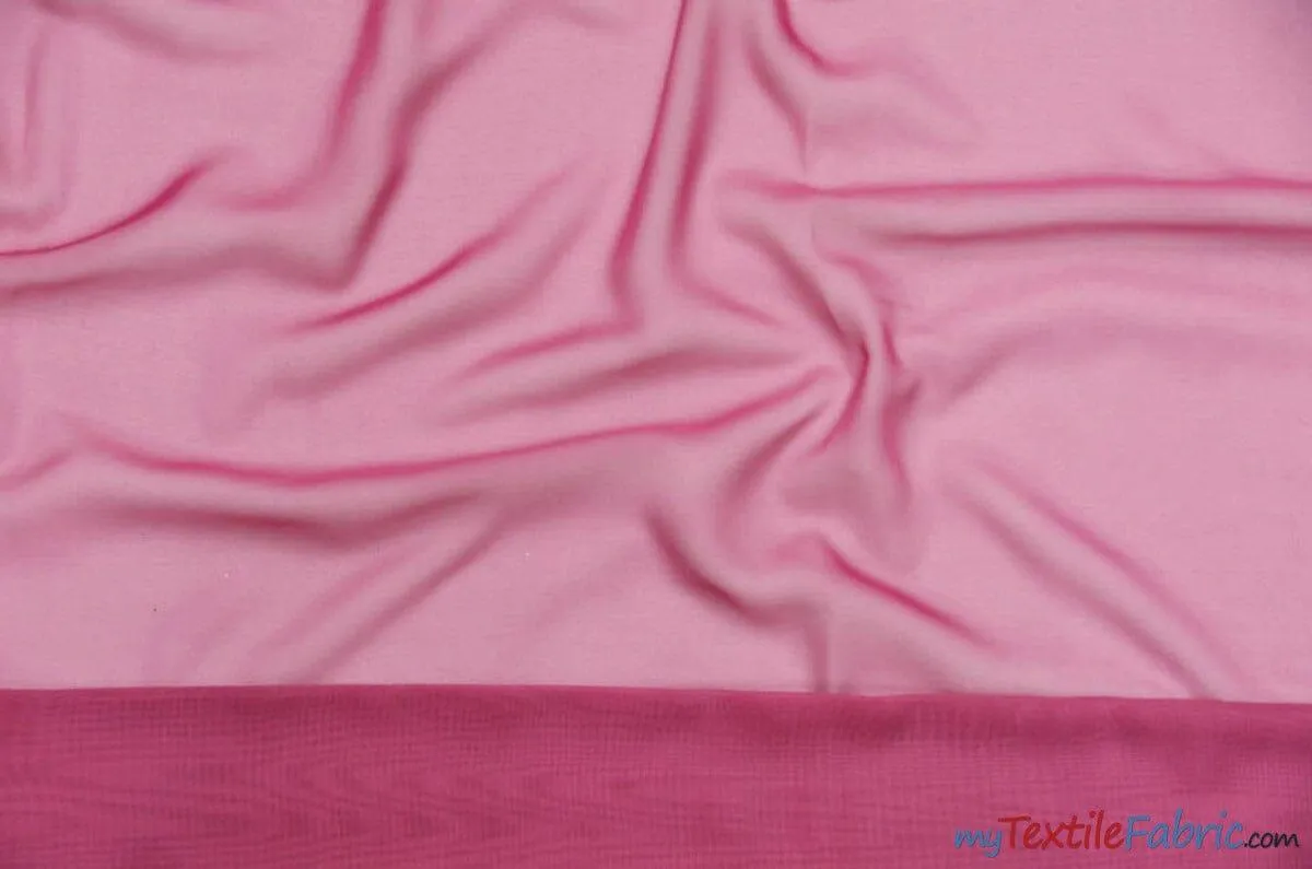 Chiffon Fabric | Super Soft & Flowy | 60" Wide | By the Continuous Yard | Multiple Colors |