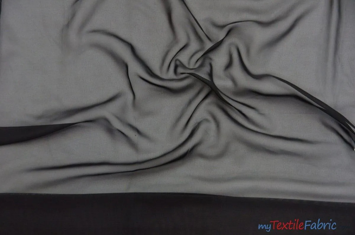 Chiffon Fabric | Super Soft & Flowy | 60" Wide | By the Continuous Yard | Multiple Colors |