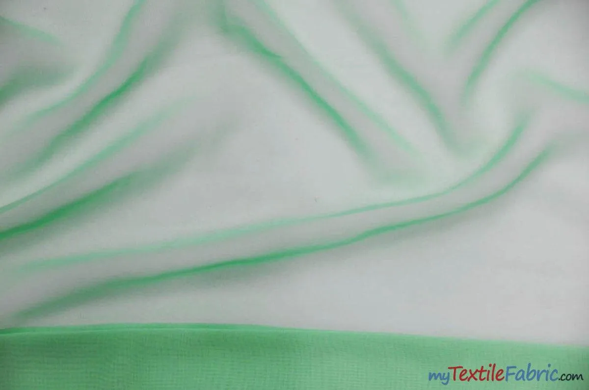 Chiffon Fabric | Super Soft & Flowy | 60" Wide | By the Continuous Yard | Multiple Colors |