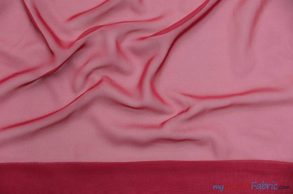 Chiffon Fabric | Super Soft & Flowy | 60" Wide | By the Continuous Yard | Multiple Colors |