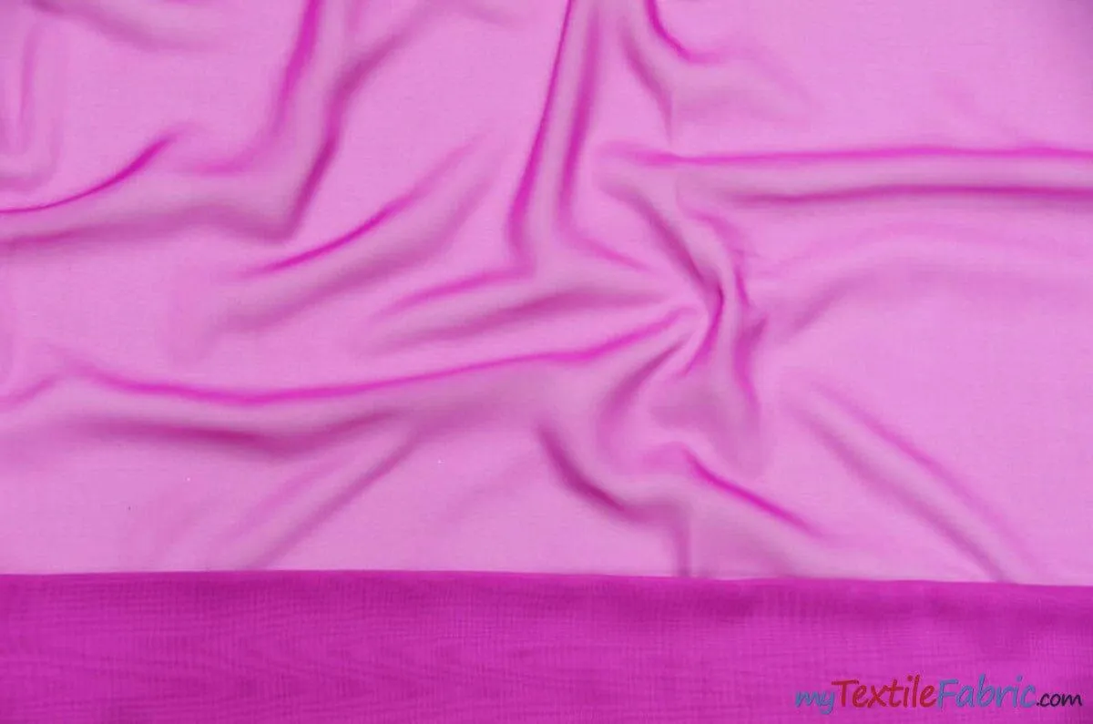 Chiffon Fabric | Super Soft & Flowy | 60" Wide | By the Continuous Yard | Multiple Colors |