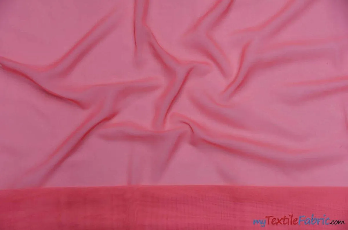 Chiffon Fabric | Super Soft & Flowy | 60" Wide | By the Continuous Yard | Multiple Colors |