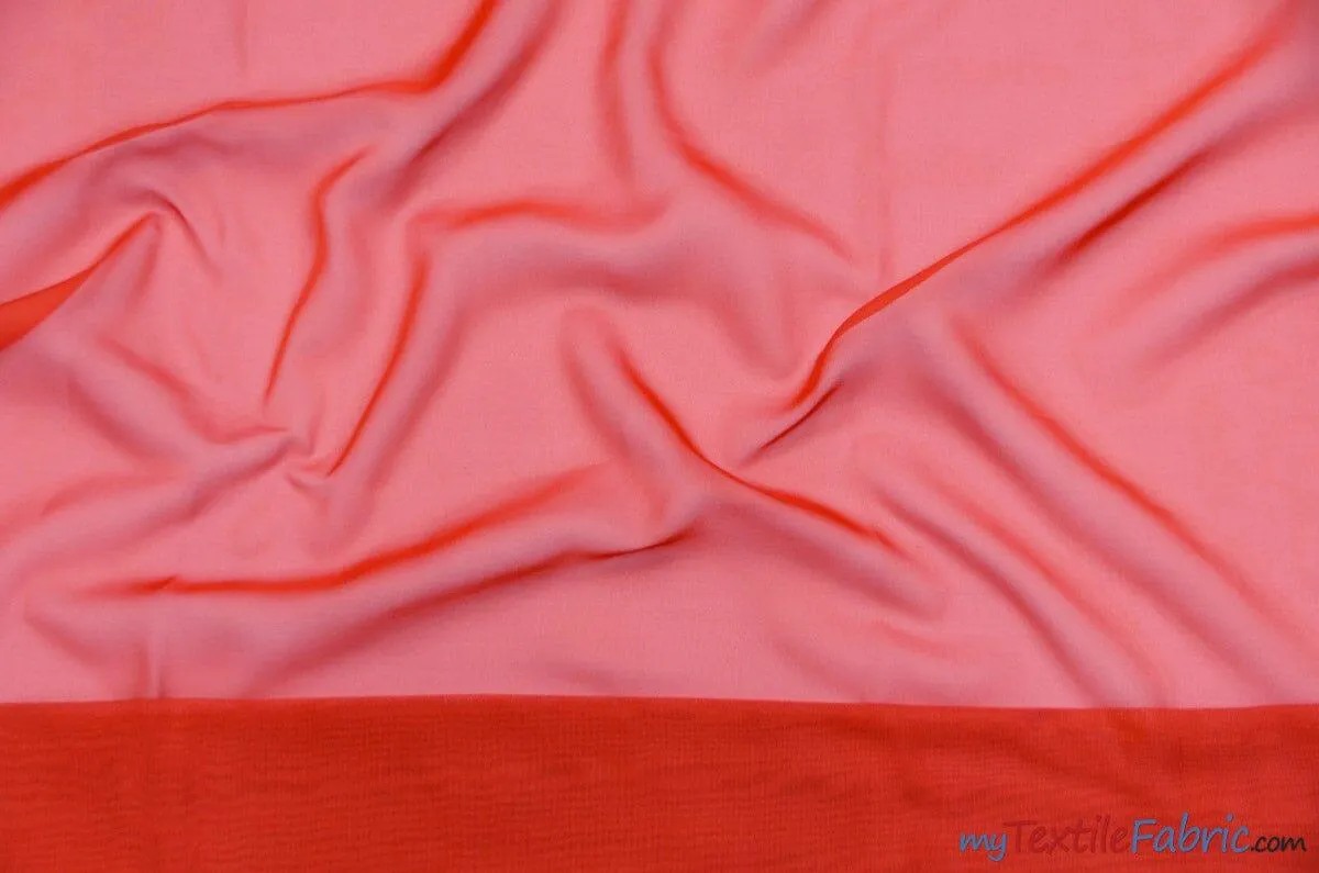 Chiffon Fabric | Super Soft & Flowy | 60" Wide | By the Continuous Yard | Multiple Colors |