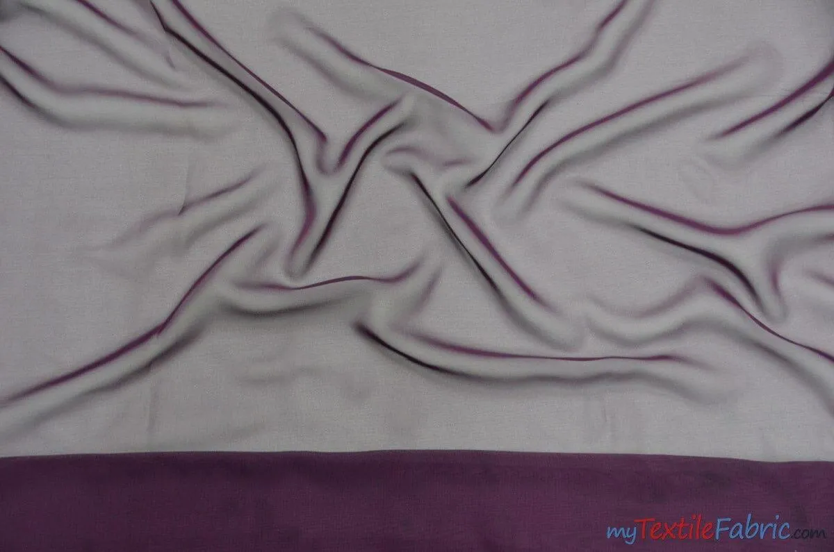 Chiffon Fabric | Super Soft & Flowy | 60" Wide | By the Continuous Yard | Multiple Colors |