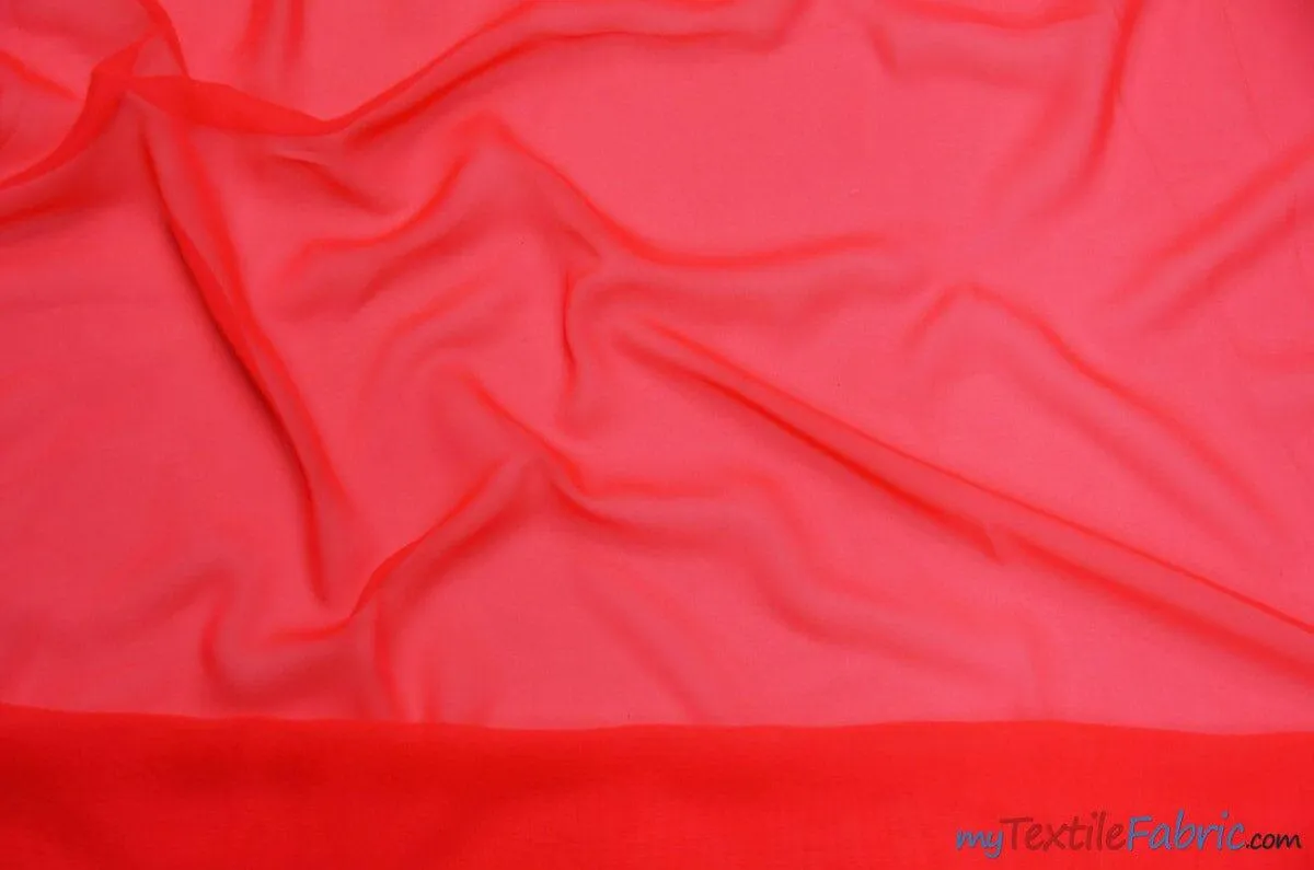 Chiffon Fabric | Super Soft & Flowy | 60" Wide | By the Continuous Yard | Multiple Colors |