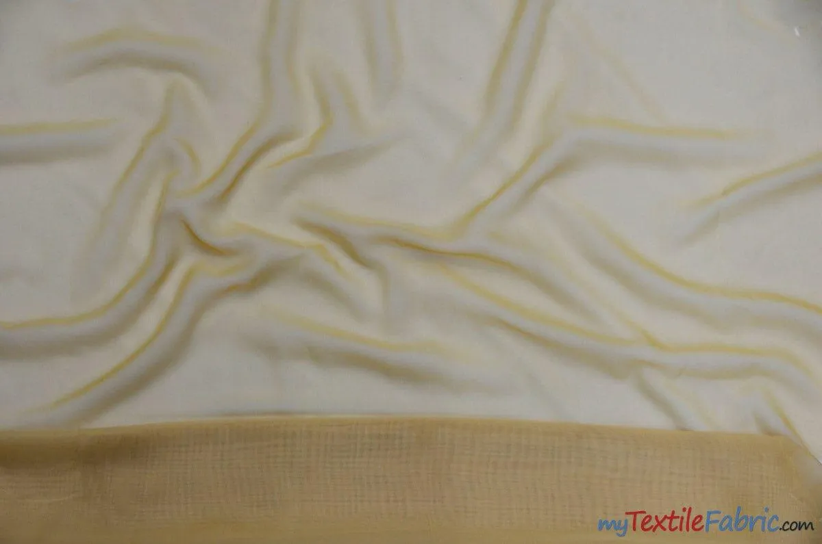 Chiffon Fabric | Super Soft & Flowy | 60" Wide | By the Continuous Yard | Multiple Colors |