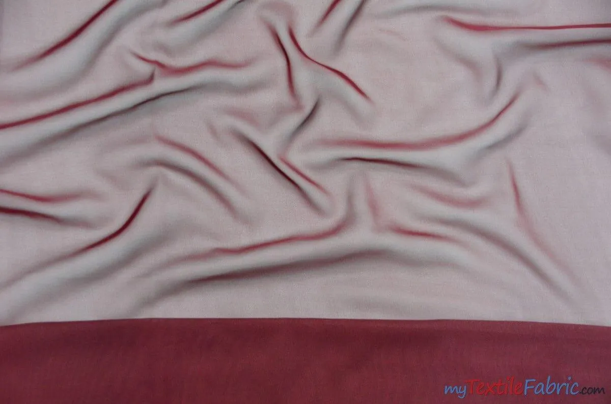 Chiffon Fabric | Super Soft & Flowy | 60" Wide | By the Continuous Yard | Multiple Colors |