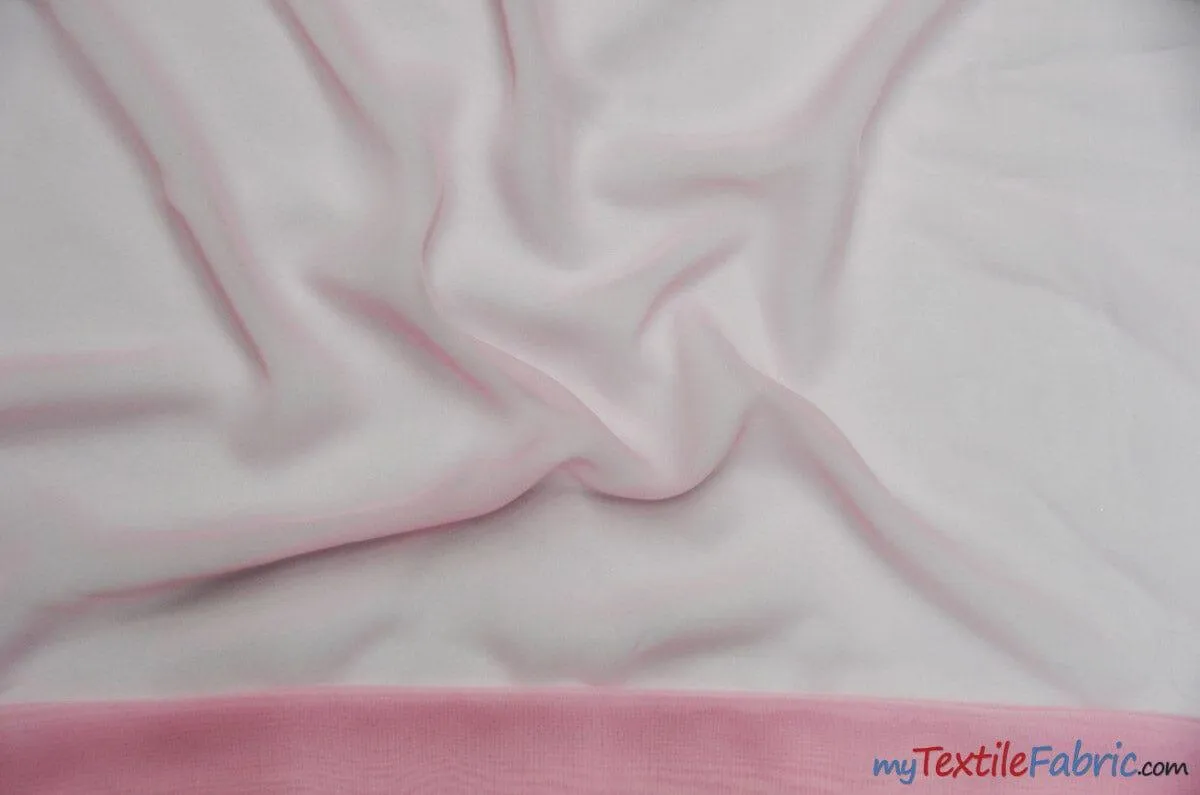 Chiffon Fabric | Super Soft & Flowy | 60" Wide | By the Continuous Yard | Multiple Colors |