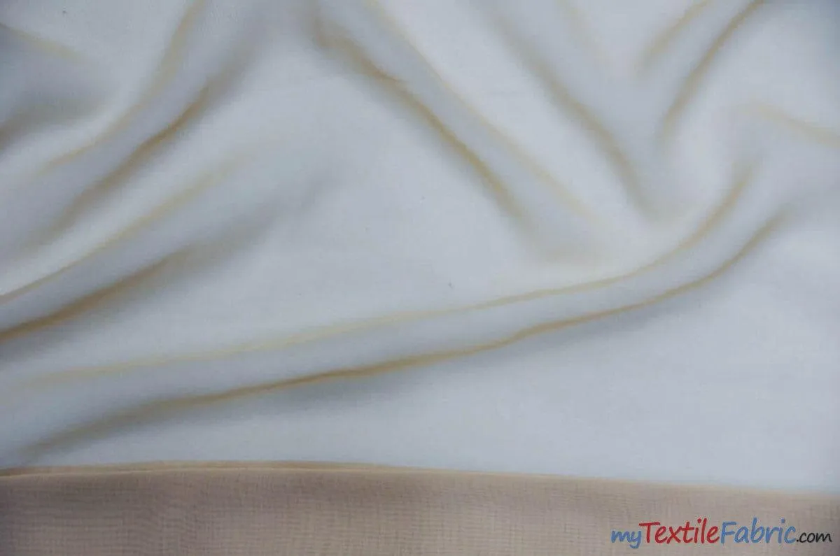 Chiffon Fabric | Super Soft & Flowy | 60" Wide | Wholesale Bolt | Multiple Colors |