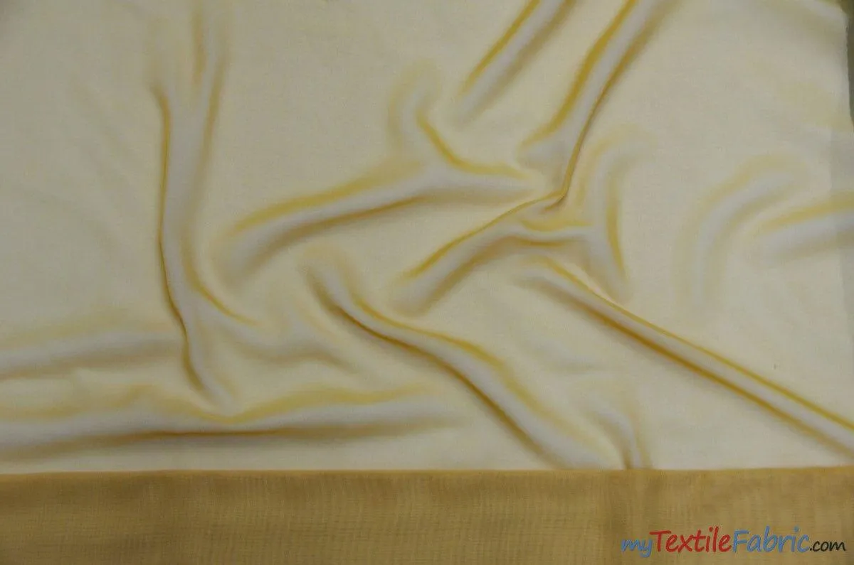 Chiffon Fabric | Super Soft & Flowy | 60" Wide | Wholesale Bolt | Multiple Colors |