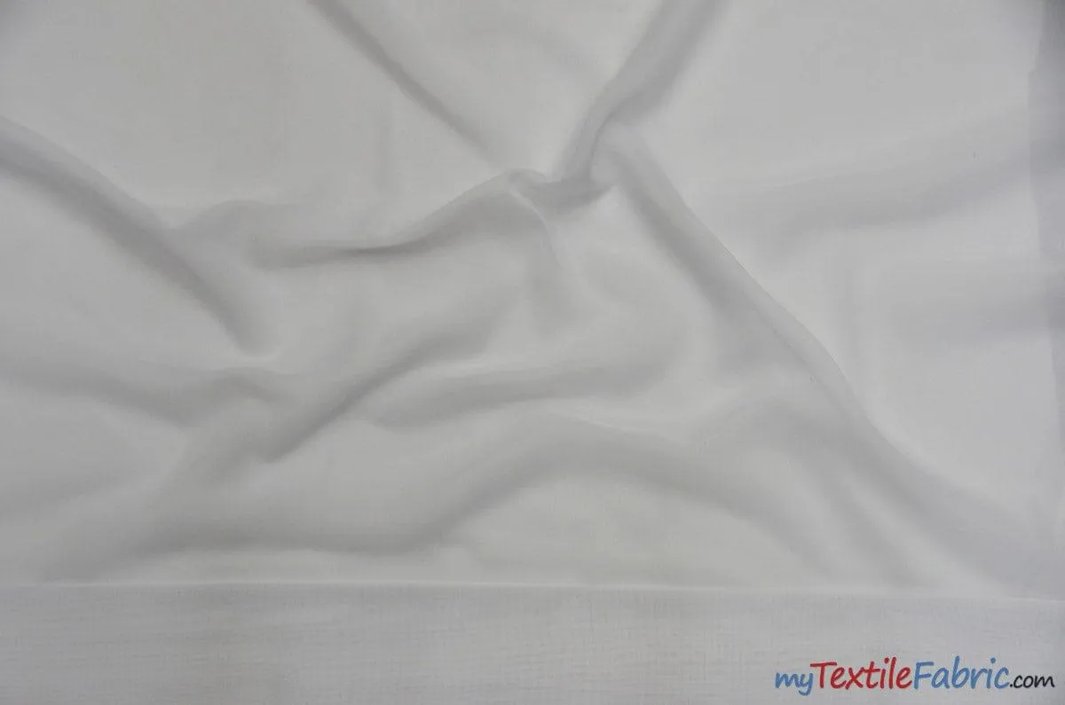 Chiffon Fabric | Super Soft & Flowy | 60" Wide | Wholesale Bolt | Multiple Colors |